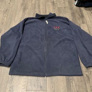 Vtg Team US Olympic fleece zip up sweatshirt USA